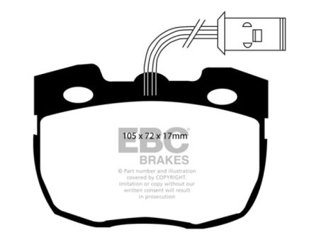 EBC 95-96 Land Rover Discovery (Series 1) 3.9 Greenstuff Front Brake Pads Online Hot Sale