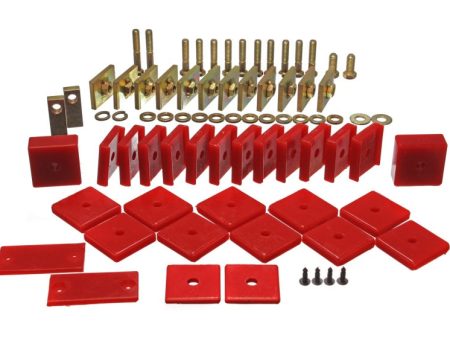 Energy Suspension Toy Land Cruiser Bodymount Set - Red For Sale