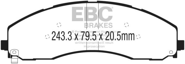 EBC 2017+ Ford F-450 Bluestuff Front Brake Pads on Sale