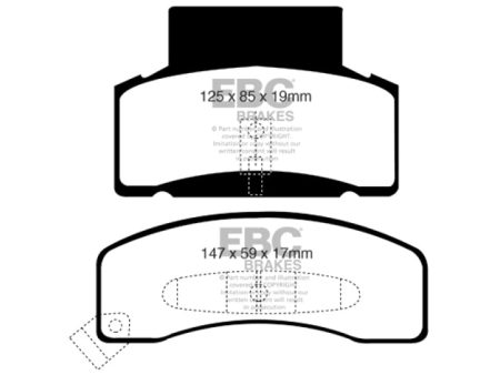 EBC 92-99 Chevrolet C30 DRW Greenstuff Front Brake Pads Fashion