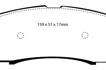 EBC 00-02 Ford Excursion 5.4 2WD Greenstuff Rear Brake Pads Discount