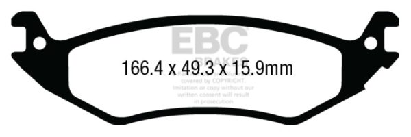 EBC 04-07 Ford Econoline E150 4.6 Yellowstuff Rear Brake Pads Hot on Sale