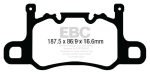 EBC 13-15 Porsche 911 (991) GT3 3.8L (Cast Iron Rotor Only) Bluestuff Rear Brake Pads Sale