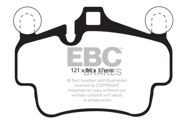 EBC 07-08 Porsche 911 (997) (Cast Iron Rotor only) 3.6 Carrera 2 Bluestuff Front Brake Pads Online