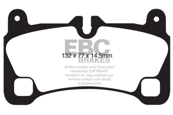 EBC 08 Porsche Cayenne 4.8 Turbo Bluestuff Rear Brake Pads Online Sale