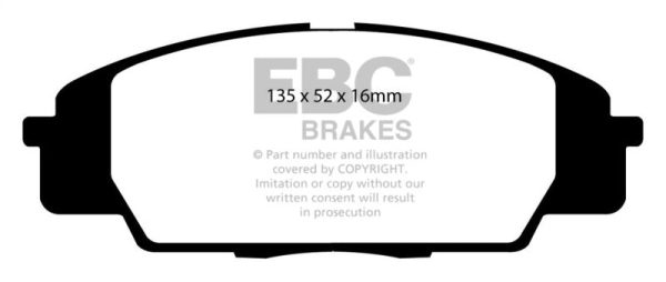 EBC 07-11 Acura CSX (Canada) 2.0 Type S Bluestuff Front Brake Pads Supply