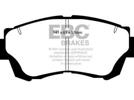 EBC 92-96 Lexus ES300 3.0 Yellowstuff Front Brake Pads Hot on Sale