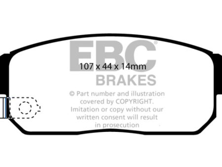 EBC 03-12 Mazda RX8 1.3 Rotary (Standard Suspension) Bluestuff Rear Brake Pads Online now