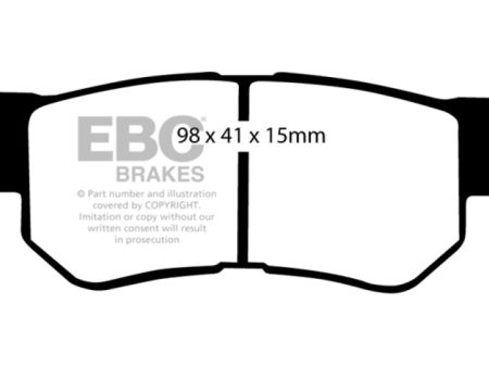 EBC 01-06 Hyundai Santa Fe 2.4 Greenstuff Rear Brake Pads Fashion