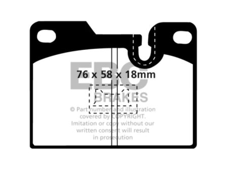 EBC 79-88 Porsche 924 2.0 Turbo Yellowstuff Rear Brake Pads Online now