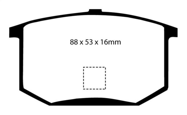 EBC 75-80 Lotus Esprit 2.0 Yellowstuff Rear Brake Pads Sale