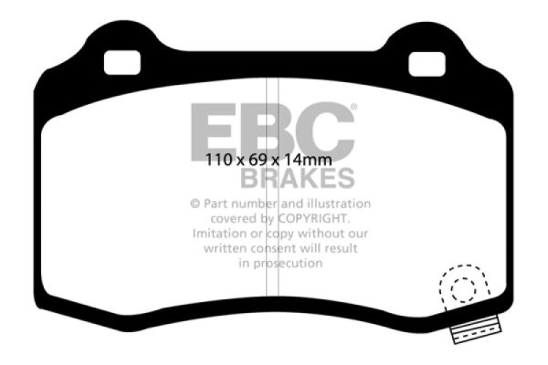 EBC 04-05 Cadillac CTS-V 5.7 Bluestuff Rear Brake Pads Online now