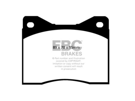 EBC 88-90 Lamborghini Countach 5.2 (Anniversary) Yellowstuff Rear Brake Pads Cheap