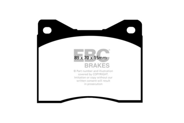 EBC 88-90 Lamborghini Countach 5.2 (Anniversary) Yellowstuff Rear Brake Pads Cheap