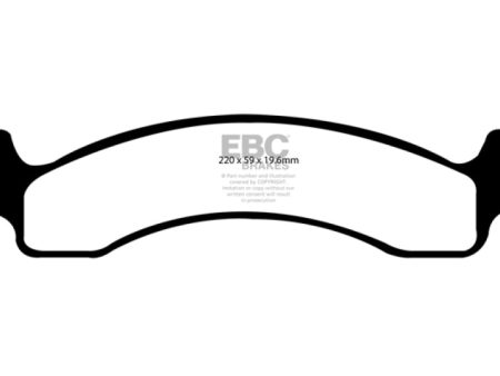 EBC 00-02 Dodge Ram 2500 Pick-up 5.2 2WD Greenstuff Front Brake Pads For Discount