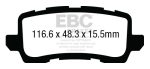 EBC 2018+ Honda Odyssey 3.5L Greenstuff Rear Brake Pads Online now