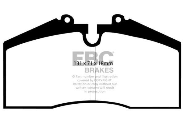 EBC 96-98 Porsche 911 (993) 3.6 Carrera 4S Yellowstuff Rear Brake Pads Online Sale