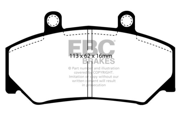 EBC 85-93 Volvo 740 2.1 (Bendix) Yellowstuff Front Brake Pads Cheap