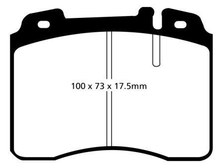 EBC 92-96 Ferrari 512TR 5.0 Yellowstuff Front Brake Pads Online Hot Sale