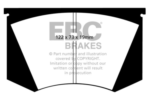 EBC 64-66 Ac Cobra 7.0 Yellowstuff Front Brake Pads Fashion