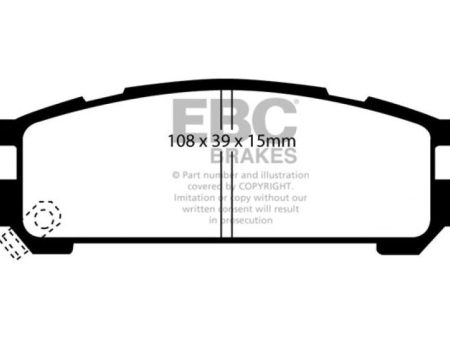 EBC 93-96 Subaru Impreza 1.8 Yellowstuff Rear Brake Pads For Sale