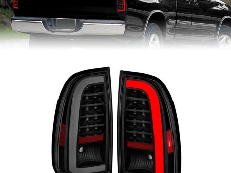 ANZO 00-06 Toyota Tundra (Std. Bed Reg Cab) LED Taillights w Light Bar Black Housing Smoke Lens For Cheap