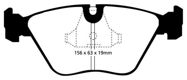 EBC 92-95 BMW M3 3.0 (E36) Yellowstuff Front Brake Pads Fashion