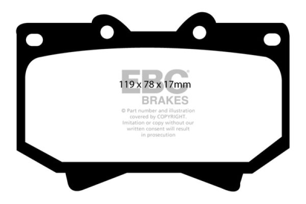 EBC 98-07 Lexus LX470 4.7 Bluestuff Front Brake Pads Fashion