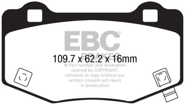 EBC 2015+ Ford Mustang GT350 Bluestuff Rear Brake Pads Cheap