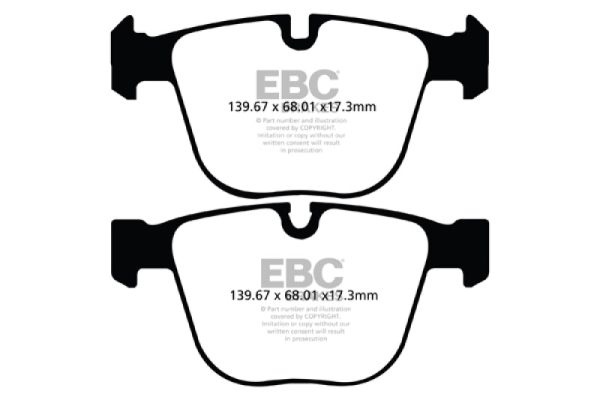 EBC 11+ BMW (Alpina) B7 xDrive 4.4 Turbo Bluestuff Rear Brake Pads For Discount