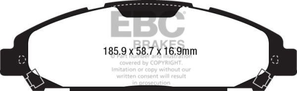 EBC 2015+ Ford Mustang 2.3T Bluestuff Front Brake Pads Sale