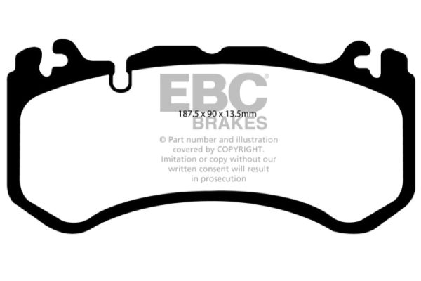 EBC 08-13 Mercedes-Benz C63 AMG (W204) 6.2 Bluestuff Front Brake Pads Supply