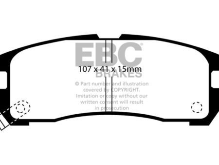 EBC 95-99 Chrysler Sebring Coupe 2.0 Yellowstuff Rear Brake Pads For Sale