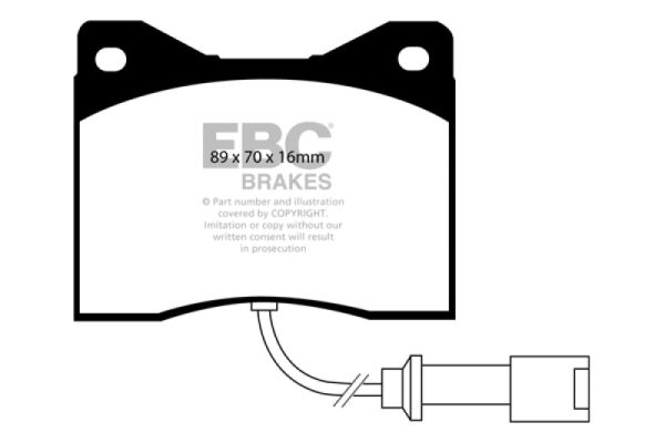 EBC 78-82 BMW M1 3.5 Yellowstuff Front Brake Pads Hot on Sale