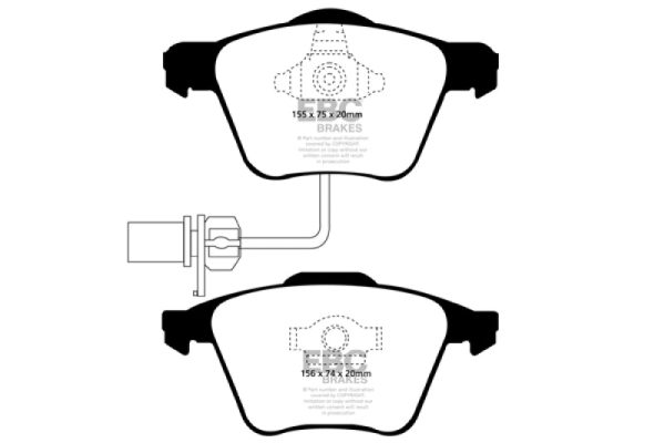 EBC 04-08 Audi S4 4.2 Bluestuff Front Brake Pads Cheap