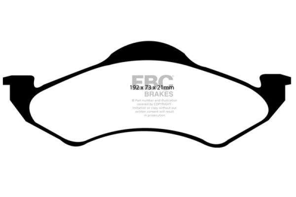 EBC 00-02 Dodge Dakota 2WD 2.5 Greenstuff Front Brake Pads Sale