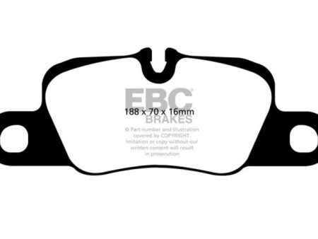 EBC 12-13 Porsche Panamera (Cast Iron only) 3.0 SC Hybrid Bluestuff Rear Brake Pads Fashion