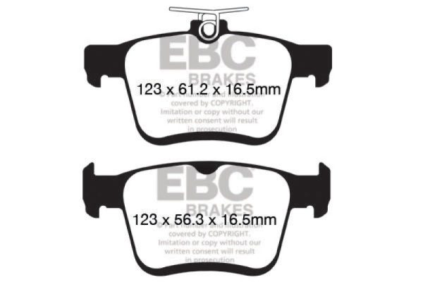 EBC 2015+ Volkswagen GTI Golf R (Mk7) Bluestuff Rear Brake Pads Discount