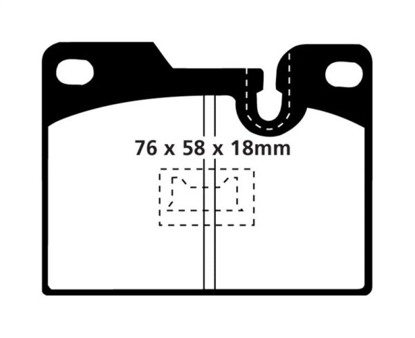 EBC 79-88 Porsche 924 2.0 Turbo Yellowstuff Rear Brake Pads Online now