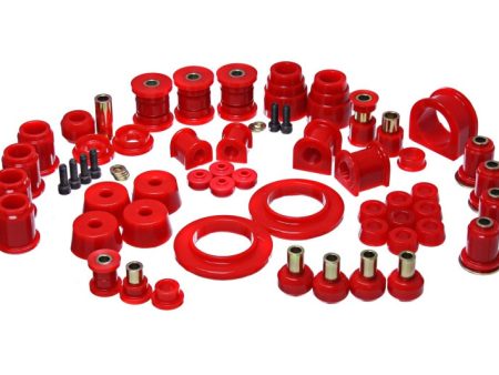 Energy Suspension 00-02 Toyota 4Runner 4WD Red Hyper-Flex Master Bushing Set Supply