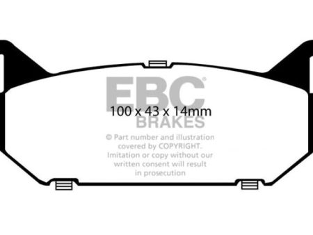 EBC 93-97 Ford Probe 2.0 16v Yellowstuff Rear Brake Pads Online Hot Sale