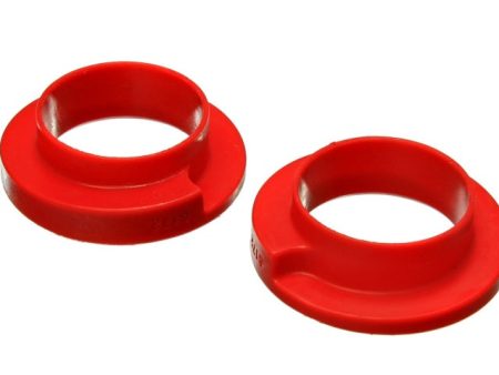 Energy Suspension Coil Spring Isolator Set - Red For Discount