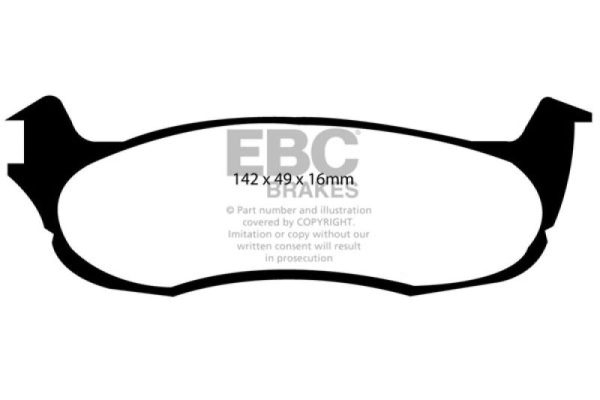 EBC 00-01 Ford Expedition 4.6 2WD Greenstuff Rear Brake Pads Discount