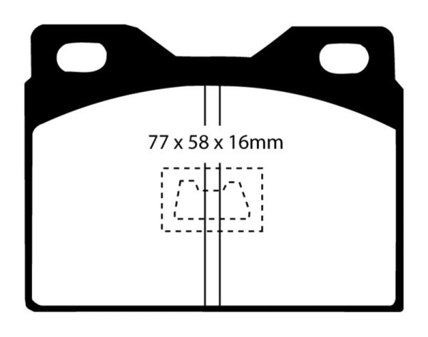 EBC 76-85 Porsche 924 2.0 Yellowstuff Front Brake Pads Online Hot Sale