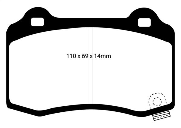 EBC 04-05 Cadillac CTS-V 5.7 Bluestuff Rear Brake Pads Online now