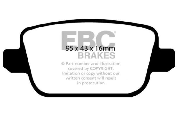 EBC 2006+ Volvo S80 Bluestuff NDX Rear Brake Pads Online now