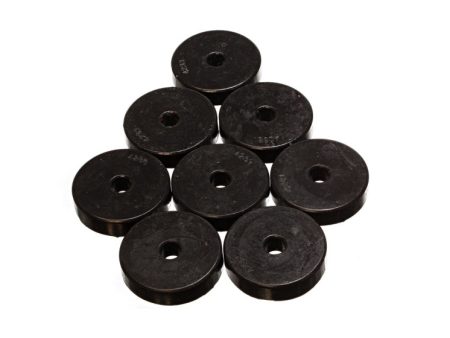 Energy Suspension Polyurethane Pad Set - 2 9 32in OD x 7 16in Hole ID x 1 2in Height - Round Black Sale