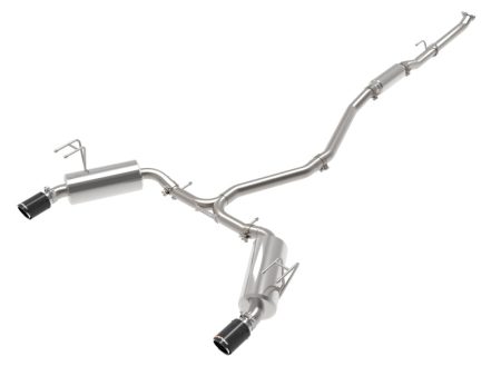 aFe Takeda 2.5in 304 SS Cat-Back Exhaust System w CF Tips 2022+ Honda Civic L4-1.5L (t) Fashion