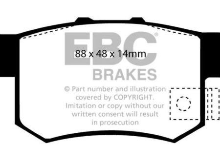 EBC 02-04 Honda CR-V 2.4 Greenstuff Rear Brake Pads Online Hot Sale