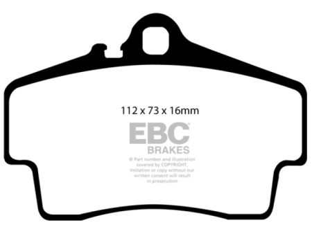 EBC 98-05 Porsche 911 (996) (Cast Iron Rotor only) 3.4 Carrera 2 Bluestuff Rear Brake Pads Online Hot Sale